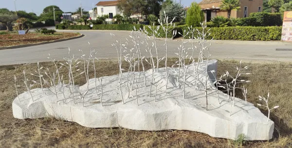 "Terre in Moto", installazione originale di Giuseppe Agnello